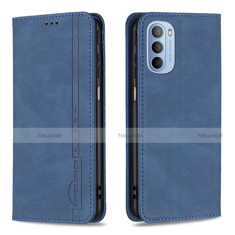 Leather Case Stands Flip Cover Holder B07F for Motorola Moto G41