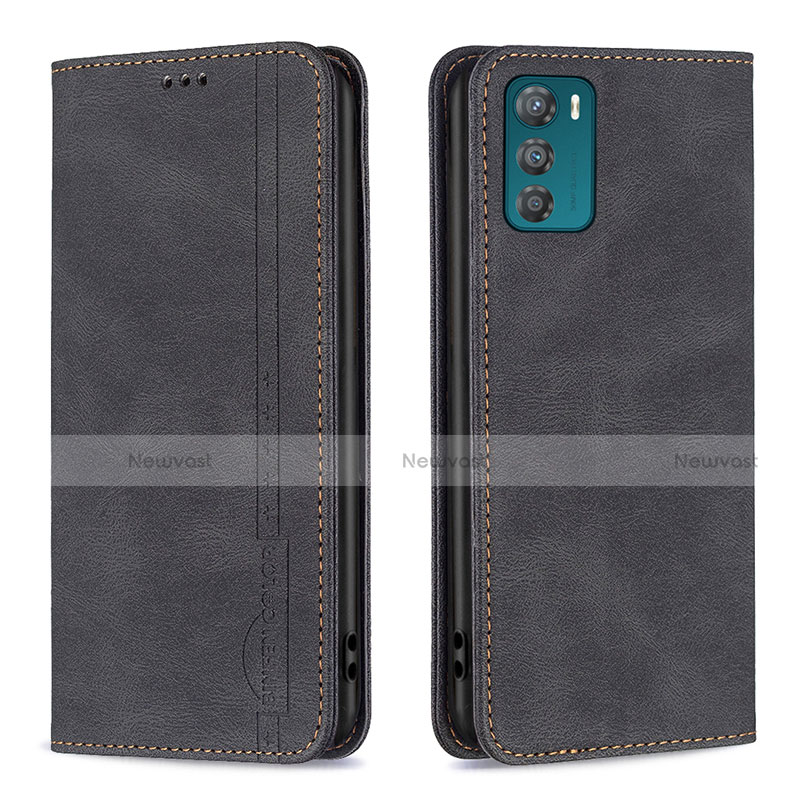 Leather Case Stands Flip Cover Holder B07F for Motorola Moto G42