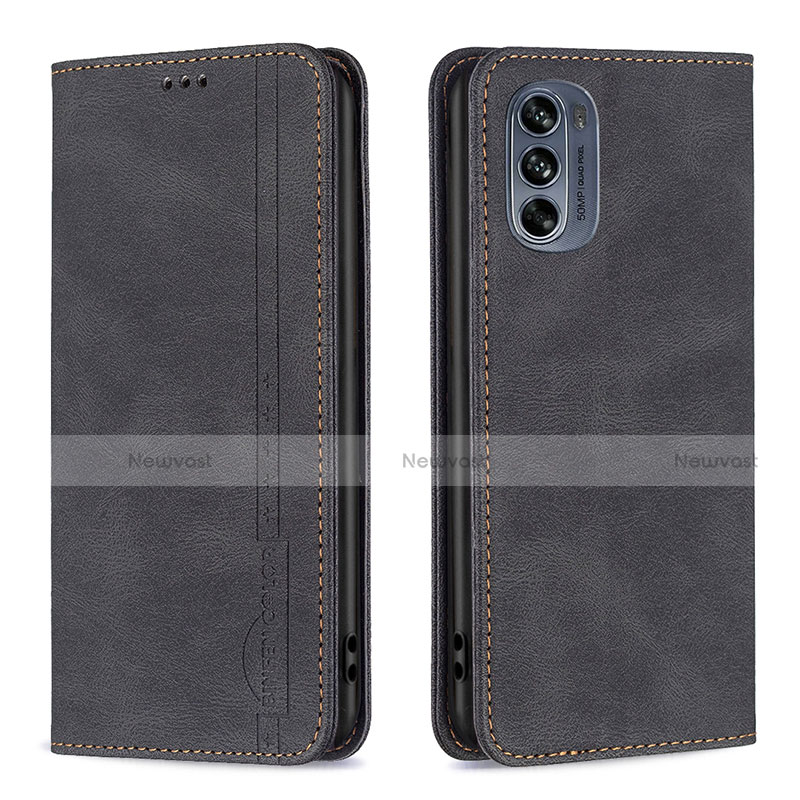 Leather Case Stands Flip Cover Holder B07F for Motorola Moto G62 5G