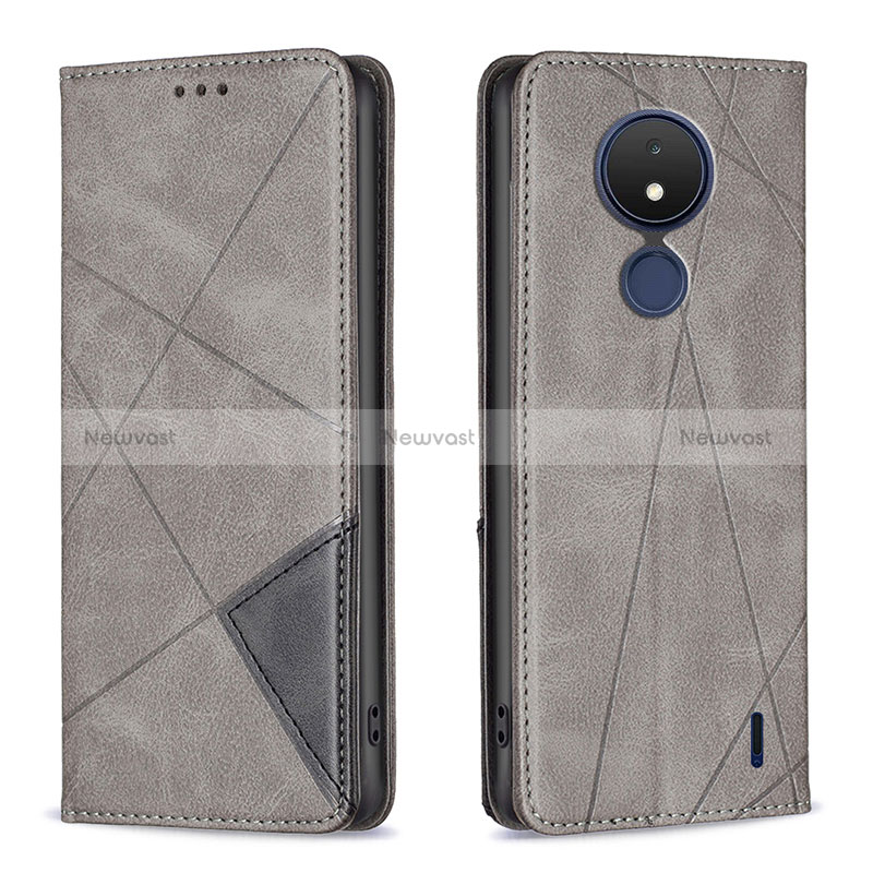 Leather Case Stands Flip Cover Holder B07F for Nokia C21