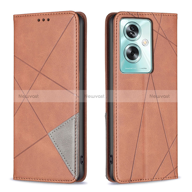 Leather Case Stands Flip Cover Holder B07F for Oppo A2 5G