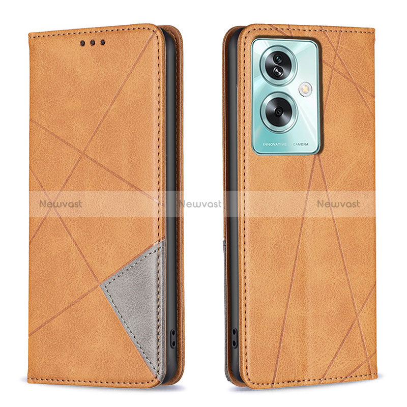 Leather Case Stands Flip Cover Holder B07F for Oppo A2 5G