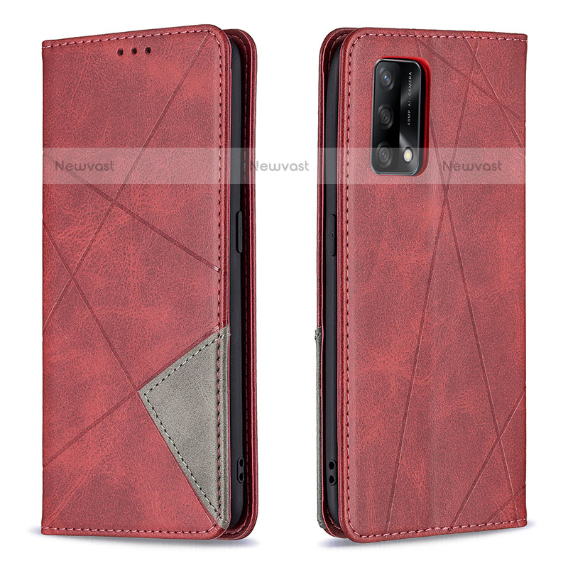 Leather Case Stands Flip Cover Holder B07F for Oppo A74 4G