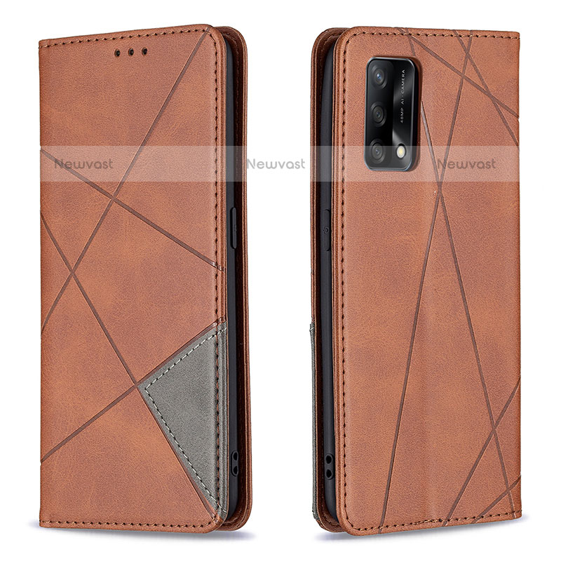 Leather Case Stands Flip Cover Holder B07F for Oppo A74 4G
