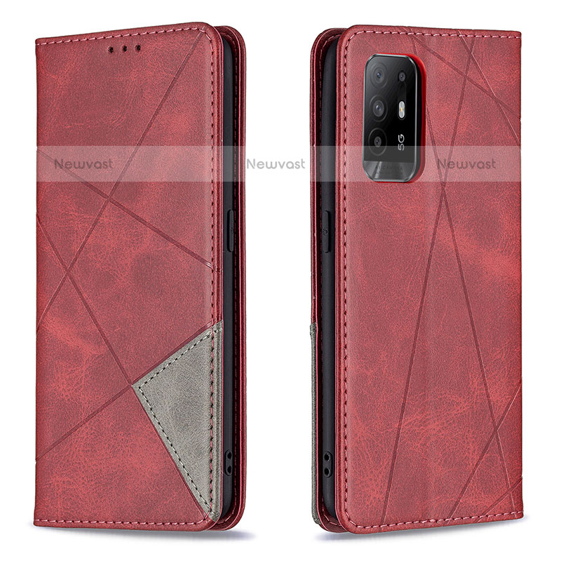 Leather Case Stands Flip Cover Holder B07F for Oppo A94 5G