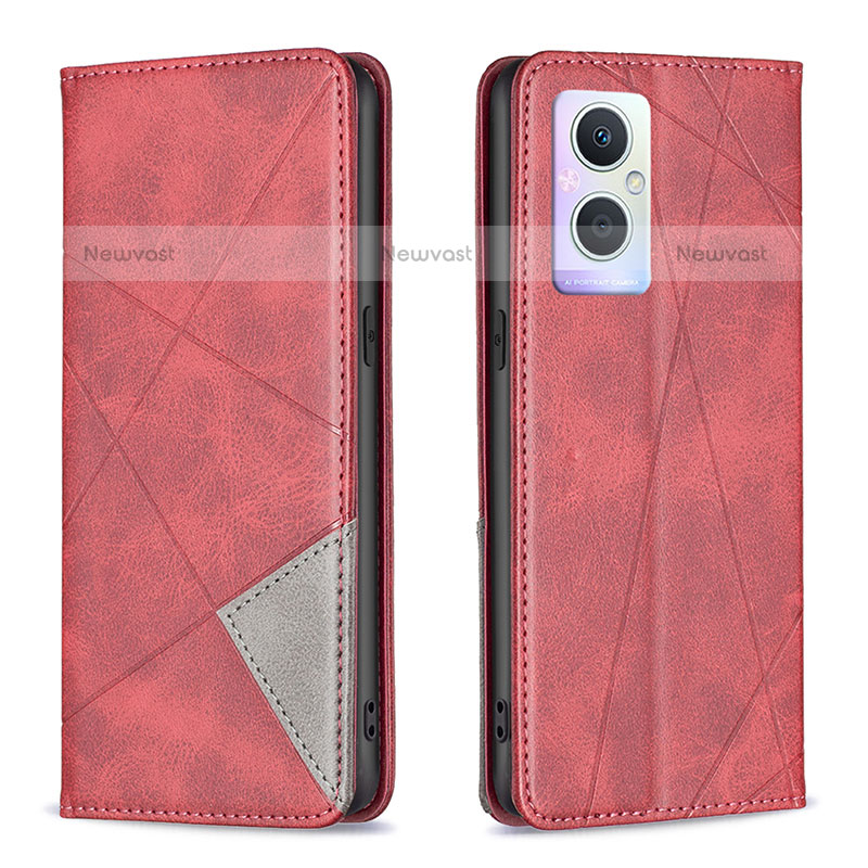 Leather Case Stands Flip Cover Holder B07F for Oppo F21 Pro 5G