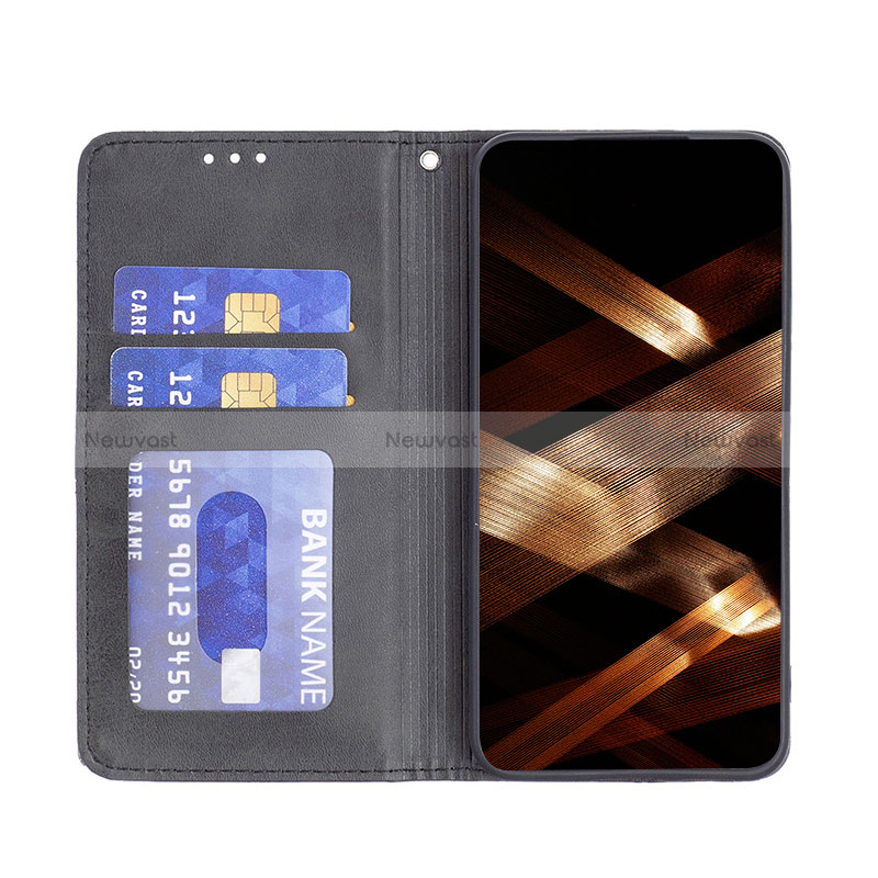 Leather Case Stands Flip Cover Holder B07F for Oppo Find X6 5G