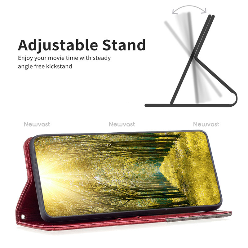 Leather Case Stands Flip Cover Holder B07F for Oppo Reno7 Pro 5G