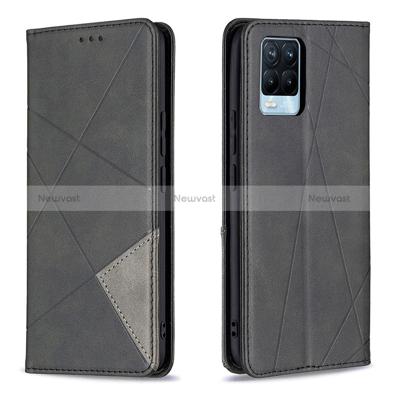 Leather Case Stands Flip Cover Holder B07F for Realme 8 Pro