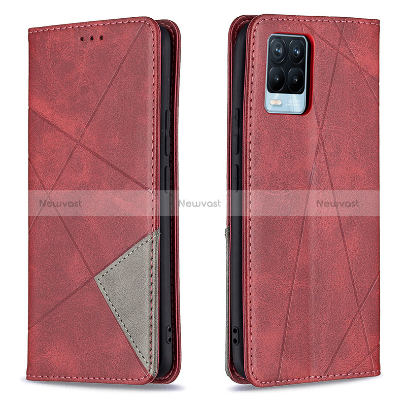 Leather Case Stands Flip Cover Holder B07F for Realme 8 Pro