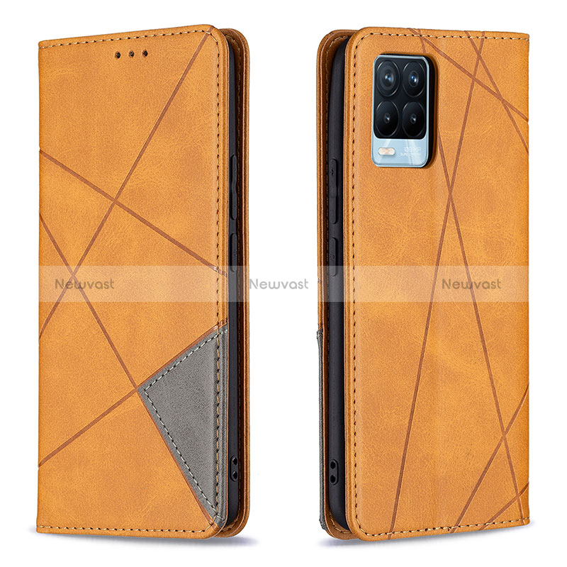 Leather Case Stands Flip Cover Holder B07F for Realme 8 Pro