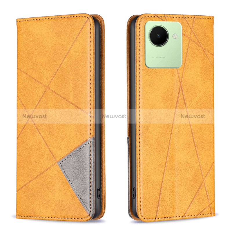 Leather Case Stands Flip Cover Holder B07F for Realme C30