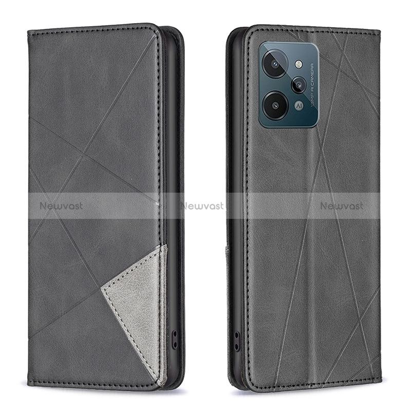 Leather Case Stands Flip Cover Holder B07F for Realme C31