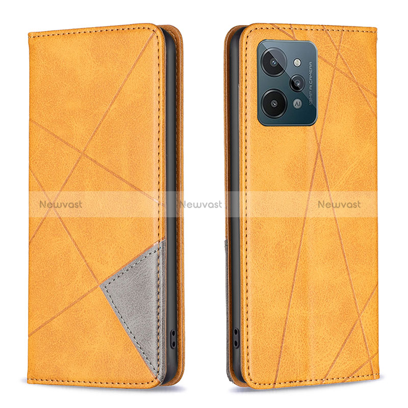 Leather Case Stands Flip Cover Holder B07F for Realme C31