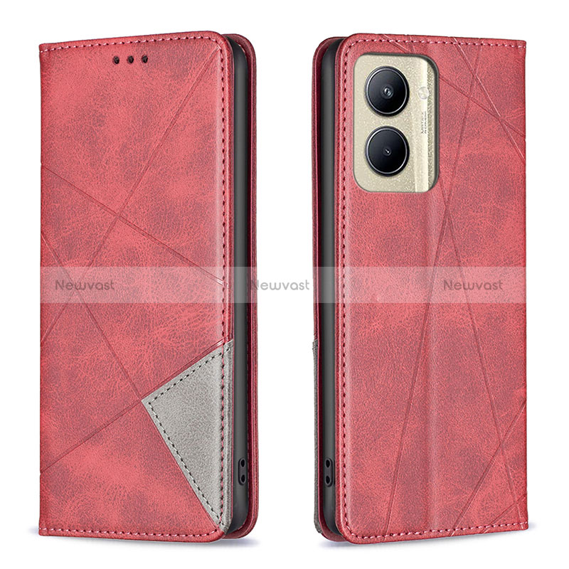 Leather Case Stands Flip Cover Holder B07F for Realme C33