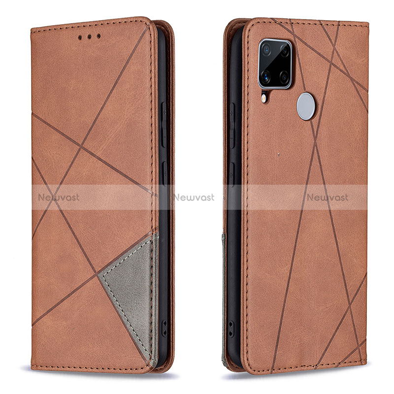 Leather Case Stands Flip Cover Holder B07F for Realme Narzo 20