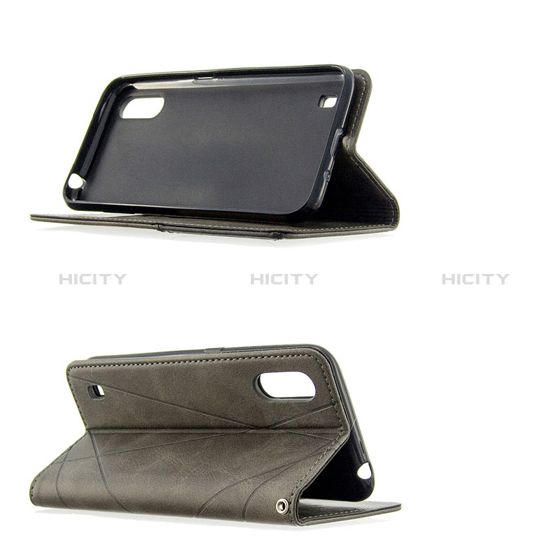 Leather Case Stands Flip Cover Holder B07F for Samsung Galaxy A01 SM-A015