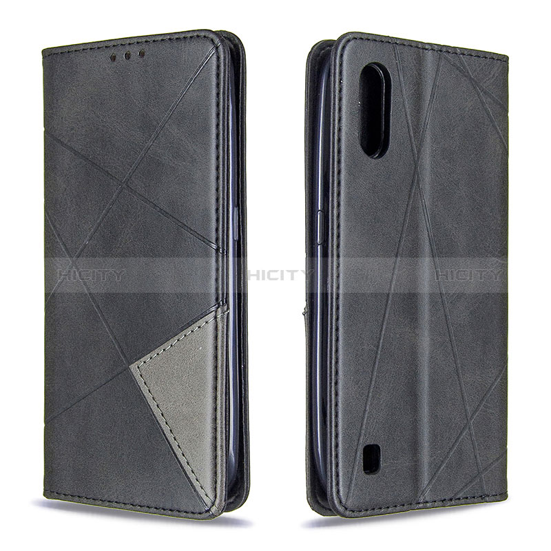 Leather Case Stands Flip Cover Holder B07F for Samsung Galaxy A01 SM-A015