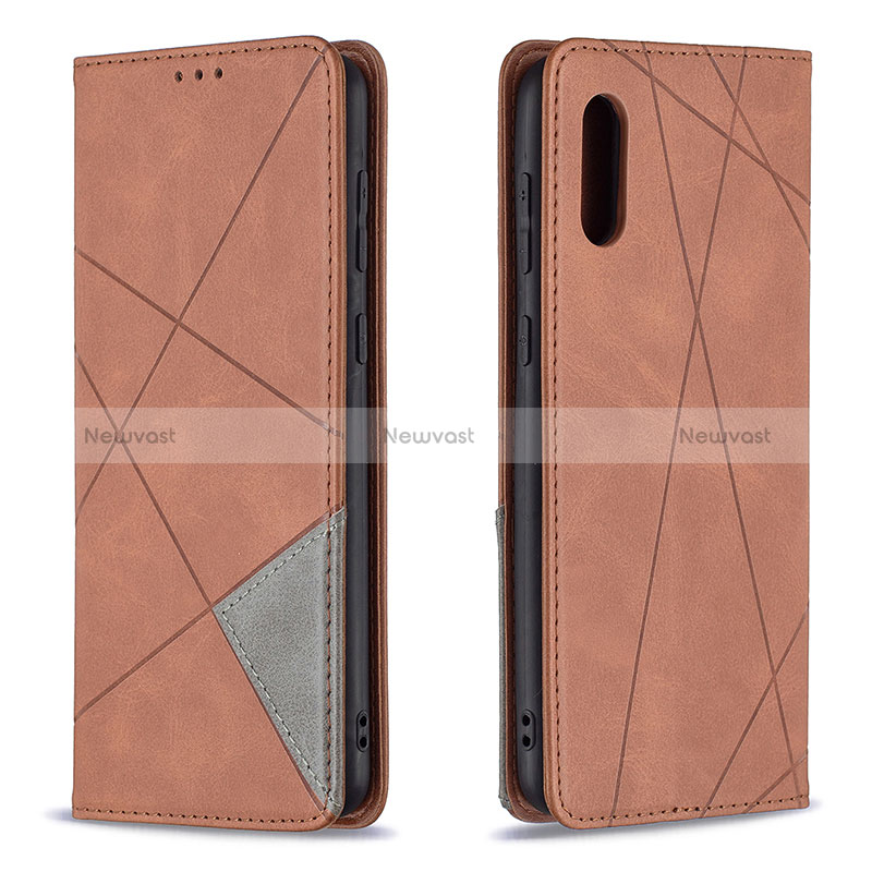 Leather Case Stands Flip Cover Holder B07F for Samsung Galaxy A02