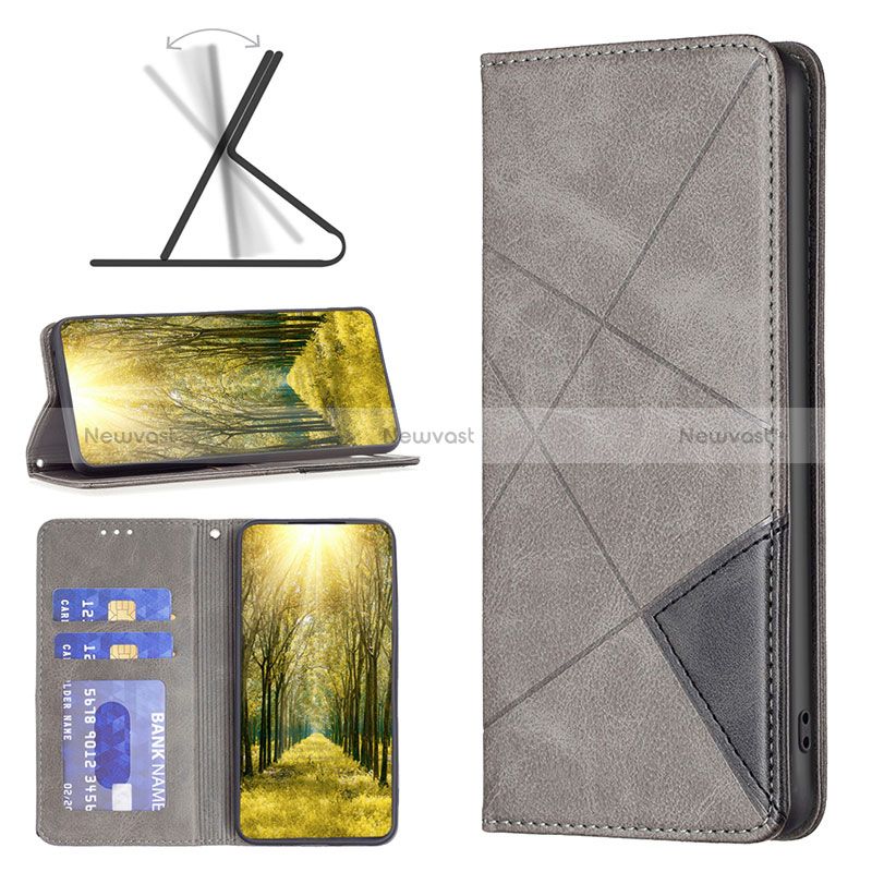 Leather Case Stands Flip Cover Holder B07F for Samsung Galaxy A04 4G