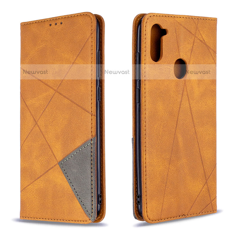 Leather Case Stands Flip Cover Holder B07F for Samsung Galaxy A11