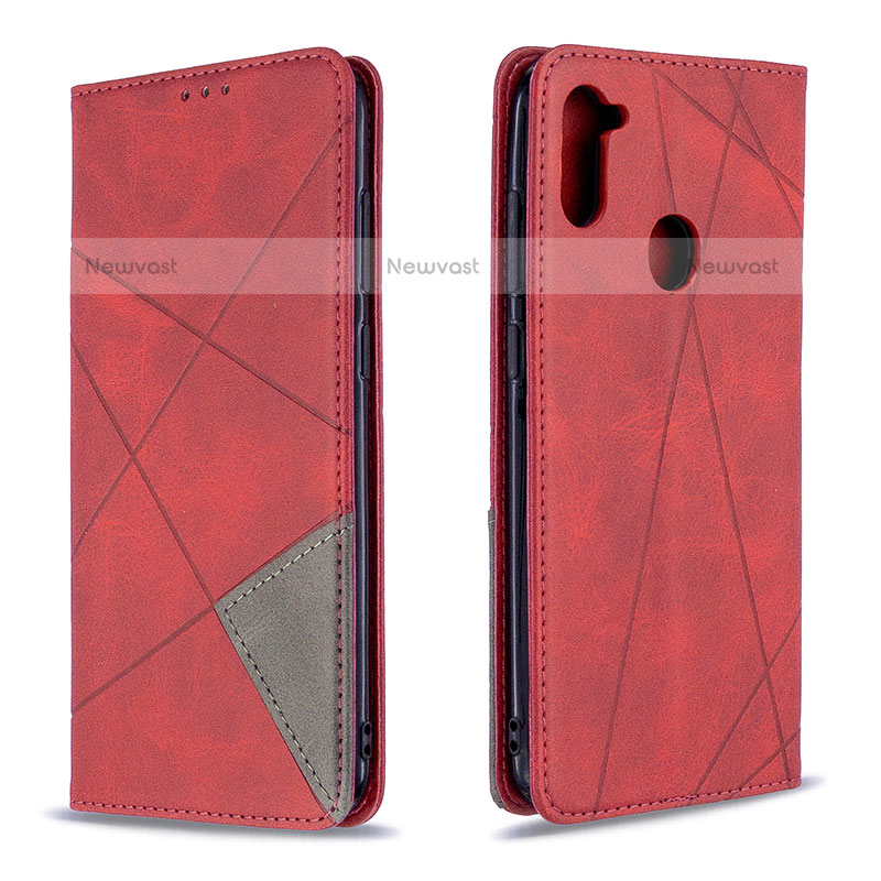 Leather Case Stands Flip Cover Holder B07F for Samsung Galaxy A11