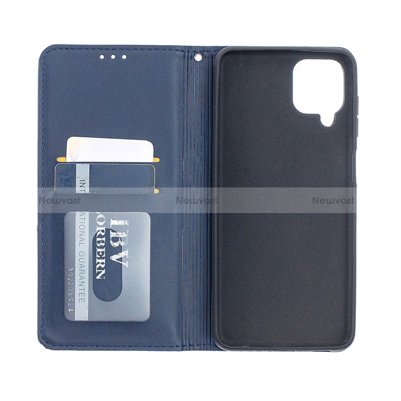 Leather Case Stands Flip Cover Holder B07F for Samsung Galaxy A12 5G