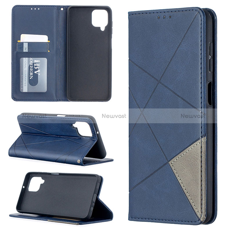 Leather Case Stands Flip Cover Holder B07F for Samsung Galaxy A12 5G