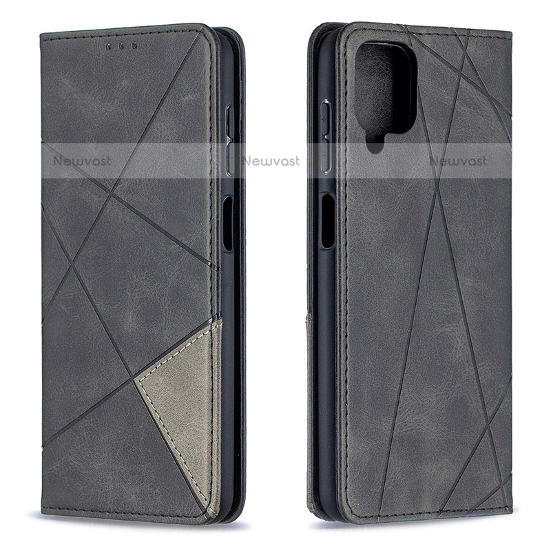 Leather Case Stands Flip Cover Holder B07F for Samsung Galaxy A12