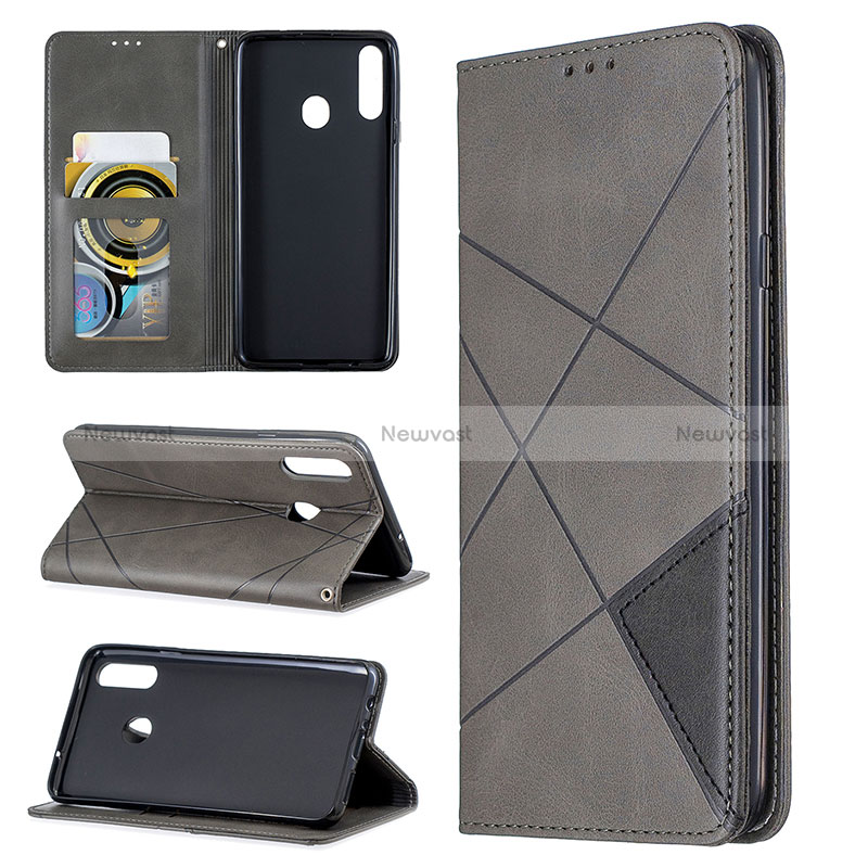 Leather Case Stands Flip Cover Holder B07F for Samsung Galaxy A20s