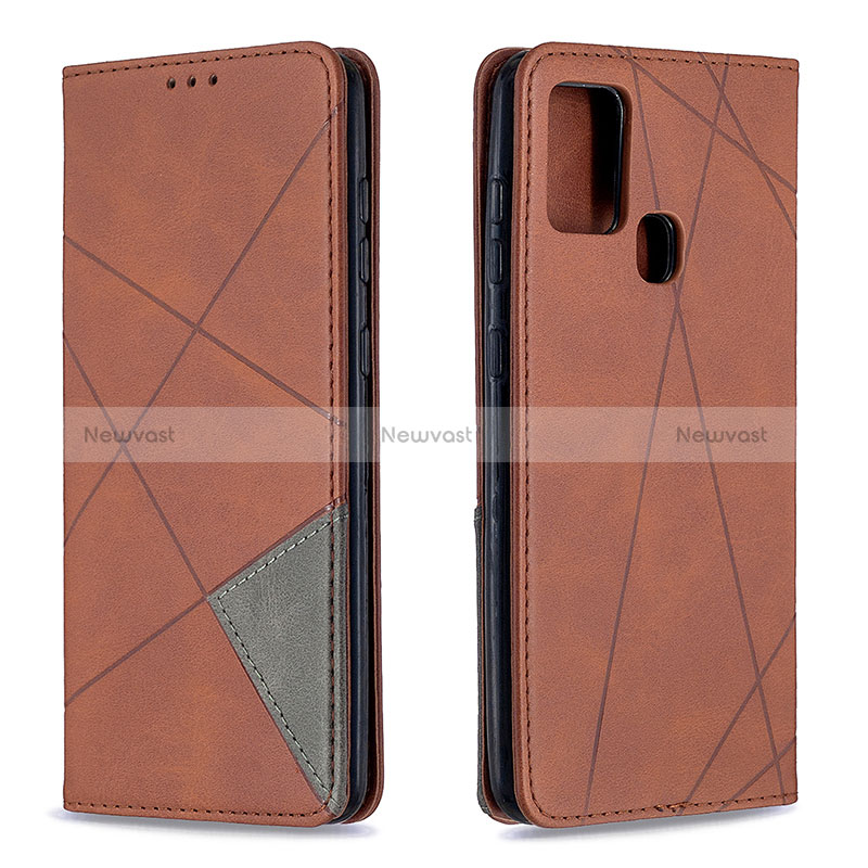 Leather Case Stands Flip Cover Holder B07F for Samsung Galaxy A21s