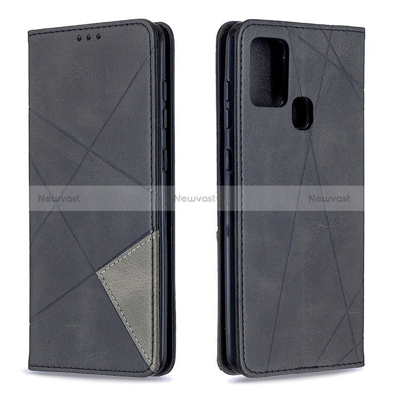 Leather Case Stands Flip Cover Holder B07F for Samsung Galaxy A21s