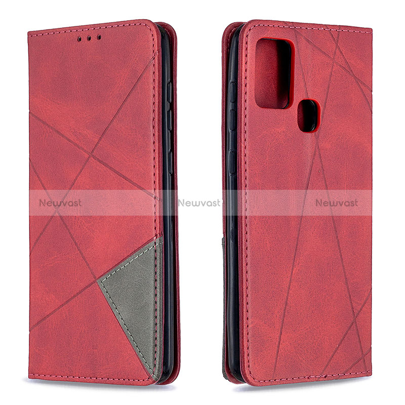 Leather Case Stands Flip Cover Holder B07F for Samsung Galaxy A21s