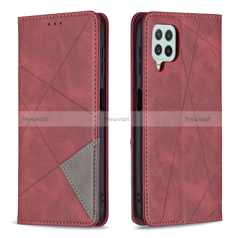 Leather Case Stands Flip Cover Holder B07F for Samsung Galaxy A22 4G