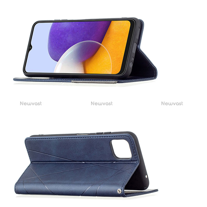 Leather Case Stands Flip Cover Holder B07F for Samsung Galaxy A22s 5G