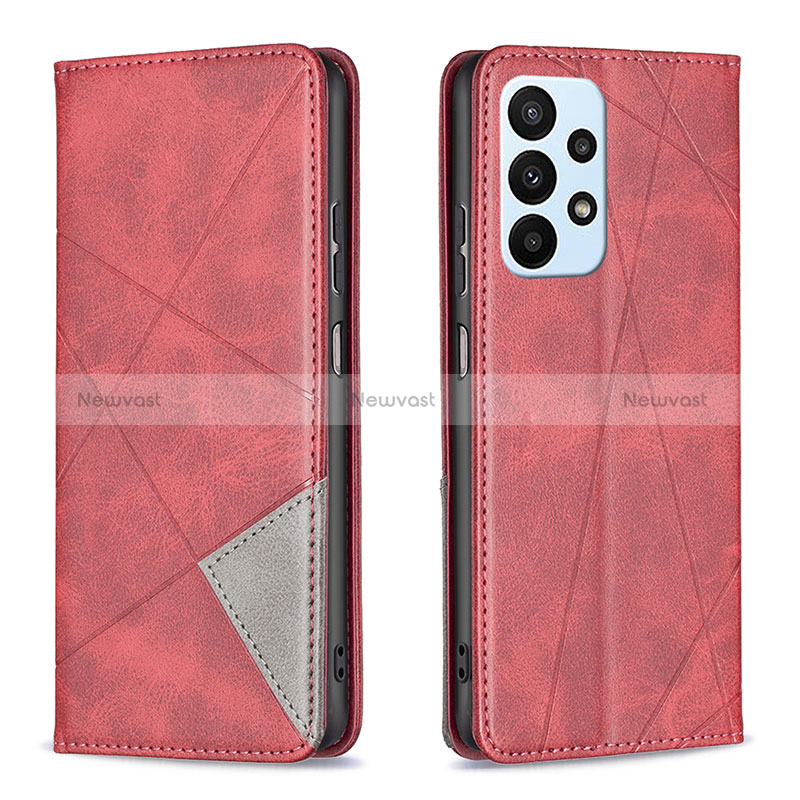 Leather Case Stands Flip Cover Holder B07F for Samsung Galaxy A23 4G