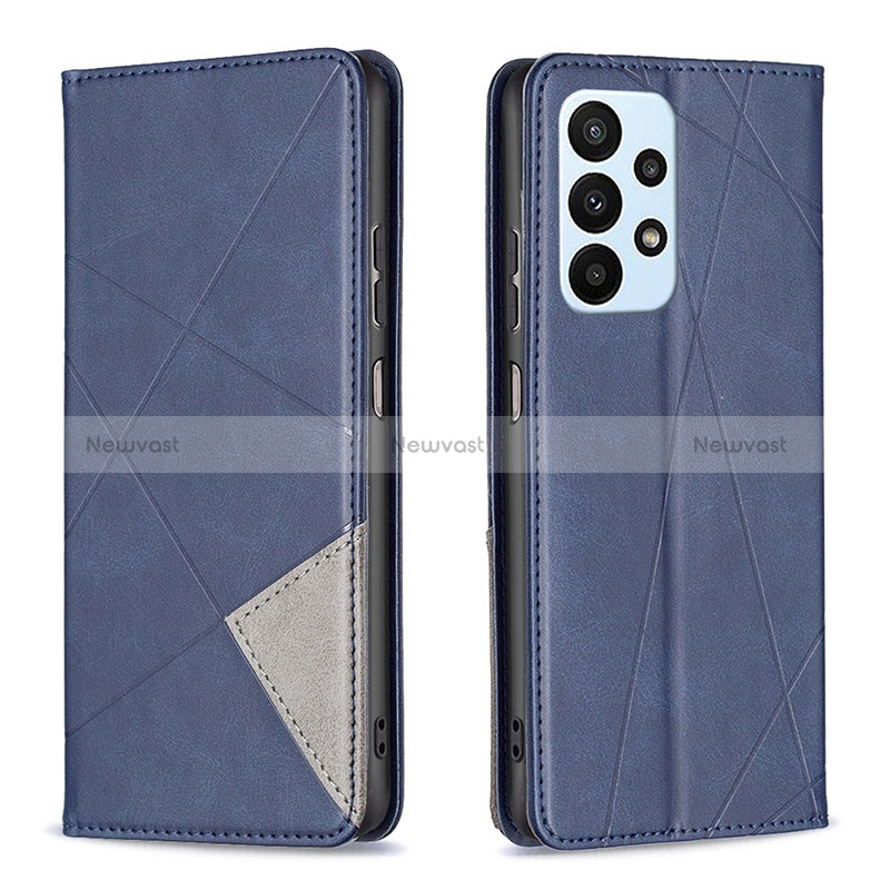 Leather Case Stands Flip Cover Holder B07F for Samsung Galaxy A23 4G