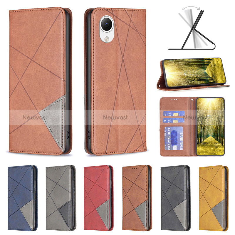 Leather Case Stands Flip Cover Holder B07F for Samsung Galaxy A23 5G SC-56C