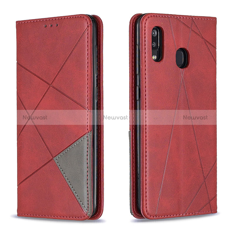 Leather Case Stands Flip Cover Holder B07F for Samsung Galaxy A30