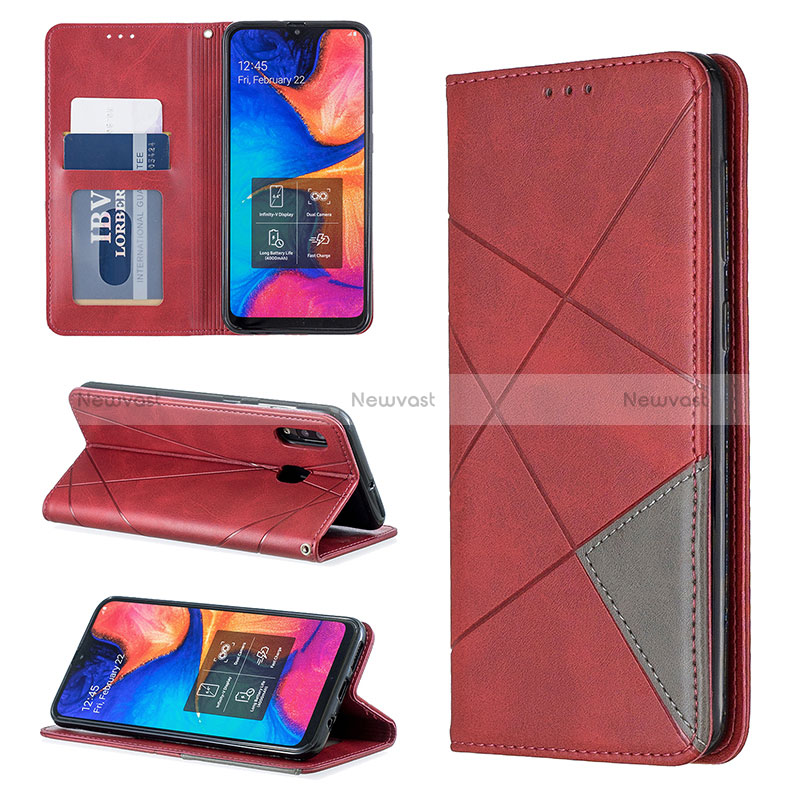 Leather Case Stands Flip Cover Holder B07F for Samsung Galaxy A30