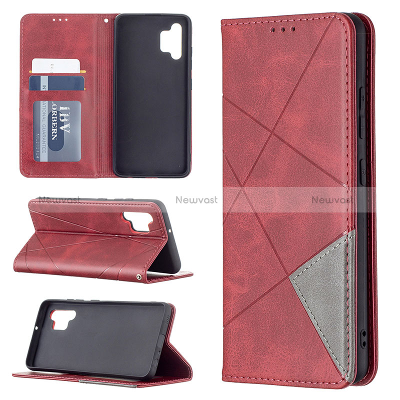 Leather Case Stands Flip Cover Holder B07F for Samsung Galaxy A32 5G