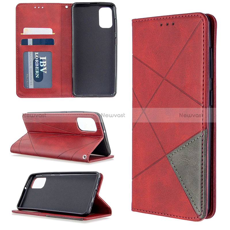 Leather Case Stands Flip Cover Holder B07F for Samsung Galaxy A41