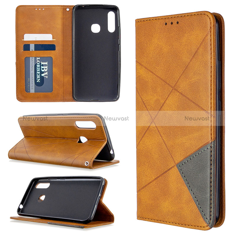 Leather Case Stands Flip Cover Holder B07F for Samsung Galaxy A70E