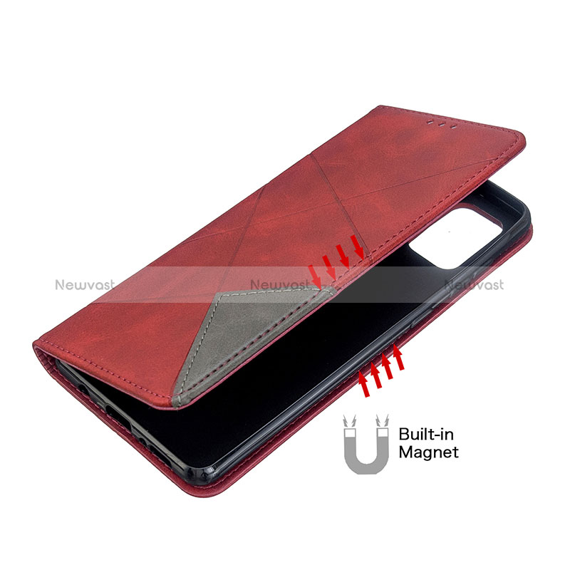 Leather Case Stands Flip Cover Holder B07F for Samsung Galaxy A71 5G