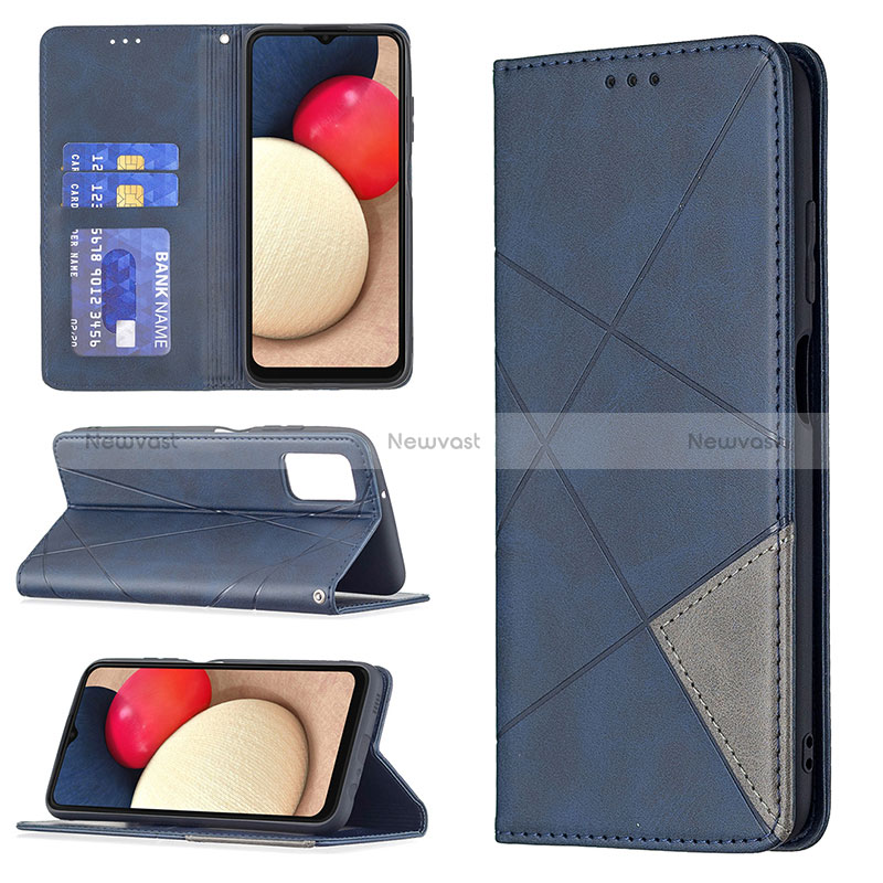 Leather Case Stands Flip Cover Holder B07F for Samsung Galaxy F02S SM-E025F