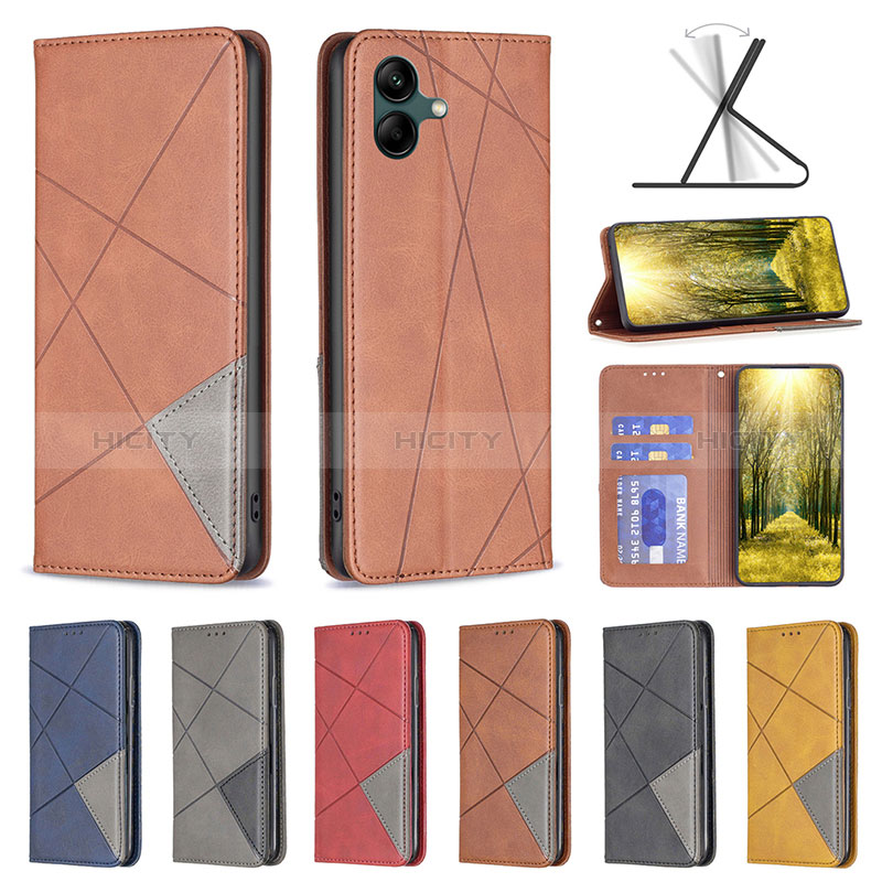 Leather Case Stands Flip Cover Holder B07F for Samsung Galaxy F04