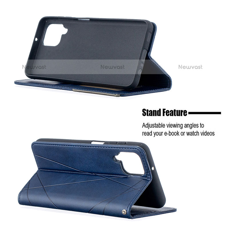 Leather Case Stands Flip Cover Holder B07F for Samsung Galaxy F12