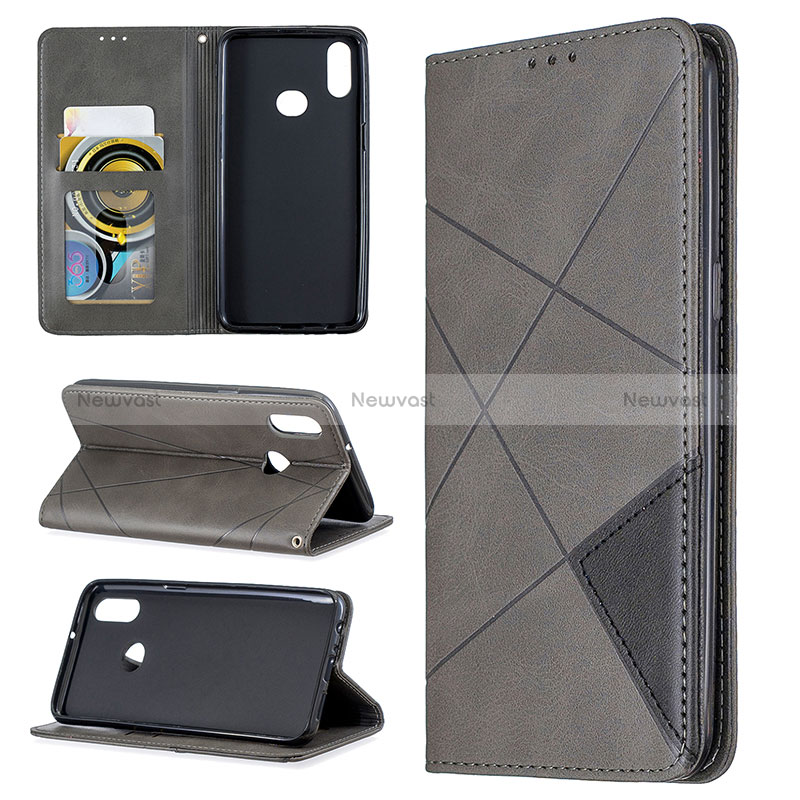 Leather Case Stands Flip Cover Holder B07F for Samsung Galaxy M01s