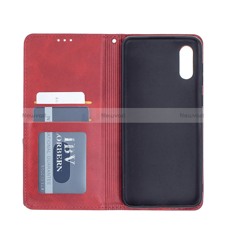 Leather Case Stands Flip Cover Holder B07F for Samsung Galaxy M02