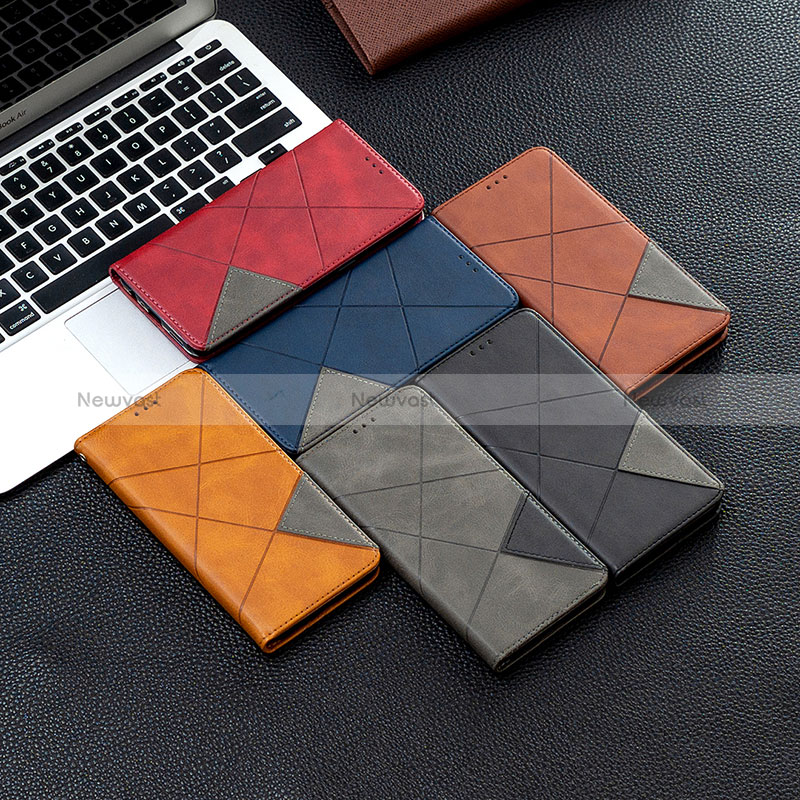 Leather Case Stands Flip Cover Holder B07F for Samsung Galaxy M02